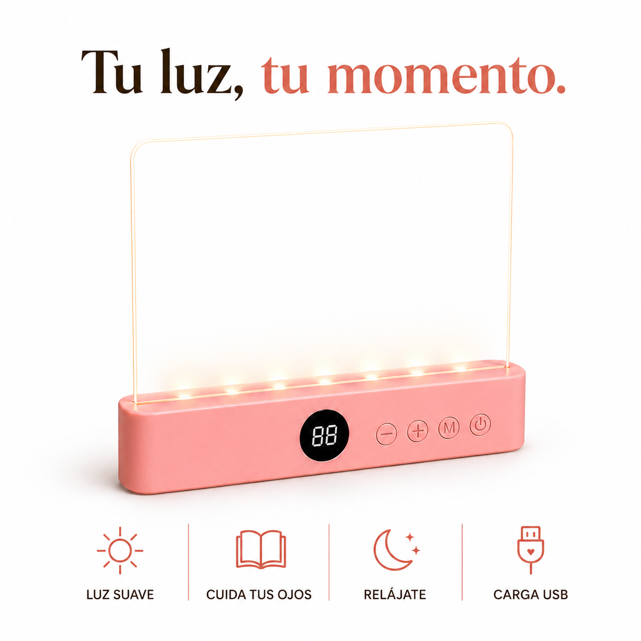 Luz de Lectura Ajustable con Control de Intensidad